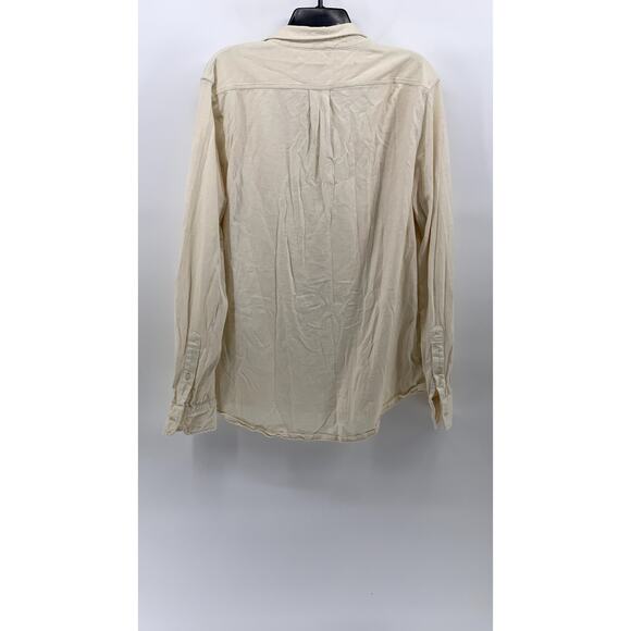 J.CREW Men's Off-White Garment Dyed Button-Up Long Sleeve Shirt SZ L - Picture 2 of 11
